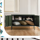 Artiss Buffet Sideboard Metal Cabinet - BASE Green-8