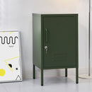 Artiss Bedside Table Metal Cabinet - Green-7