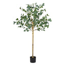 Artiss 150cm Artificial Eucalyptus Tree with Realistic Textured Leaves for Indoor Home Office Decor-10