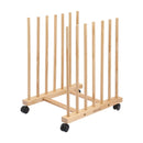 Artiss Wooden Art Drying & Canvas Storage Rack with Caster Wheels for Studio,Galleries,Classroom-4