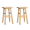 Artiss Bar Stools Kitchen Counter Stools Wooden Chairs Natural x2-1