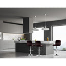 Artiss 4x Bar Stools Leather Gas Lift Brown-6