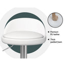 Artiss 2x Bar Stools PU Leather Gas Lift White-3