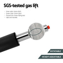 Artiss 4x Bar Stools Gas Lift Vintage Leather Grey-6