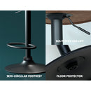 Artiss Bar Stools Kitchen Counter Stools Swivel Gas Lift Vintage Chairs Brown x2-10