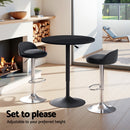 Artiss Bar Table and Stools Set Dining Desk Kitchen Chairs Cafe Pub-5