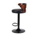 Artiss 2x Bar Stools Gas Lift Faux Leather-4