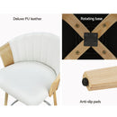 Artiss Bar Stools Kitchen Leather Barstools Swivel Counter Chairs x2-12