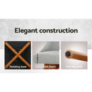 Artiss 2x Bar Stools Swivel Seat Wooden Grey-9