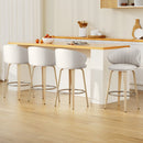 4x Artiss Bar Stools Dining Chairs Contoured Leather Wood Stool-7