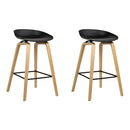 Artiss 2x Bar Stools Wooden-1