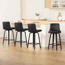 Artiss Bar Stools Kitchen Leather Barstools Swivel Wooden Chairs X4-14