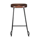 Artiss 4x Bar Stools Tractor Seat 75cm Black-3