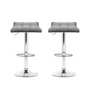 Artiss 2x Bar Stools Linen Padded Gas Lift-6