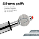 Artiss 4x Bar Stools Linen Padded Gas Lift-6