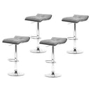Artiss 4x Bar Stools Linen Padded Gas Lift-7