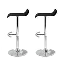 Artiss 2x Bar Stools Adjustable Gas Lift Chairs Black-4