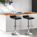 Artiss 2x Bar Stools Adjustable Gas Lift Chairs Black-8