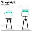 Artiss Bar Stools Kitchen Counter Chairs Vintage Metal Chairs-6