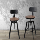 Artiss Bar Stools Kitchen Counter Chairs Vintage Metal Chairs-7