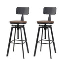 Artiss Bar Stools Kitchen Counter Chairs Vintage Metal Chairs x2-3