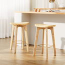 Artiss 2x Bar Stools Bamboo Rattan Stool Counter Chair Kitchen Barstools-7