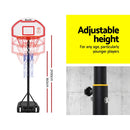 Everfit 2.1M Basketball Hoop Stand System Adjustable Portable Pro Kids White-5