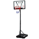 Everfit 2.6M Basketball Hoop Stand System Adjustable Portable Pro Kids Clear-1