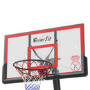 Everfit 3.05M Basketball Hoop Stand System Adjustable Height Portable Red Pro-3