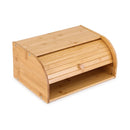 Artiss Bamboo Bread Box Bin Roll Top Kitchen Countertop Storage 45cm Natural-8