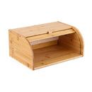 Artiss Bamboo Bread Box Bin Roll Top Kitchen Countertop Storage 45cm Natural-9