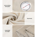 Artiss 2X Blockout Curtains Eyelet 180x213cm Beige-6