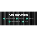 Artiss 2X Blockout Curtains Eyelet 240x230cm Black-7