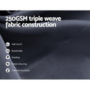 Artiss 2X Blockout Curtains Eyelet 300x230cm Charcoal-5