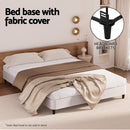 Artiss Bed Frame Double Size Metal Grey MASON-5