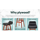 Artiss 4x Bar Stools Wooden Stool Black-4