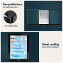 Devanti 56L Bar Fridge Glass Door Mini Fridge Countertop Cooler Black-6