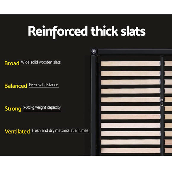 Artiss Neo Bed Frame Fabric - Grey Double