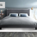 Artiss Neo Bed Frame Fabric - Grey Double-7
