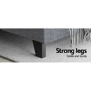 Artiss Neo Bed Frame Fabric - Grey Queen-5