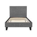 Artiss Neo Bed Frame Fabric - Grey Single-2