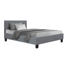 Artiss Neo Bed Frame Fabric - Grey Single-8