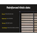 Artiss Nino Bed Frame Fabric - Grey Double-6