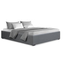 Artiss Bed Frame Double Size Gas Lift Base Grey TOKI-8