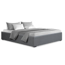 Artiss Bed Frame Double Size Gas Lift Base Grey TOKI-8