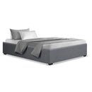 Artiss King Single Size Gas Lift Bed Frame Base With Storage Platform Fabric-8