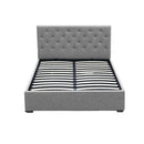 Artiss Bed Frame Double Size Gas Lift Grey VILA-4