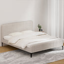 Artiss Bed Frame King Size Beige AMMY-7