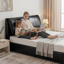 Artiss Queen Bed Frame Gas Lift Storage 3 Drawers Adjustable Headboard Platform Bed Black-9