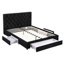 Artiss Double Bed Frame Storage Charging Station Upholstered 3 Drawers USB Type-C-9